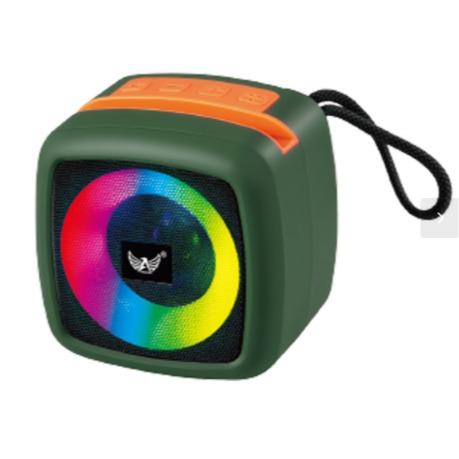 Caixa de som Bluetooth portátil Altomex com luz LED RGB, rádio FM e tecnologia TWS da Vapto